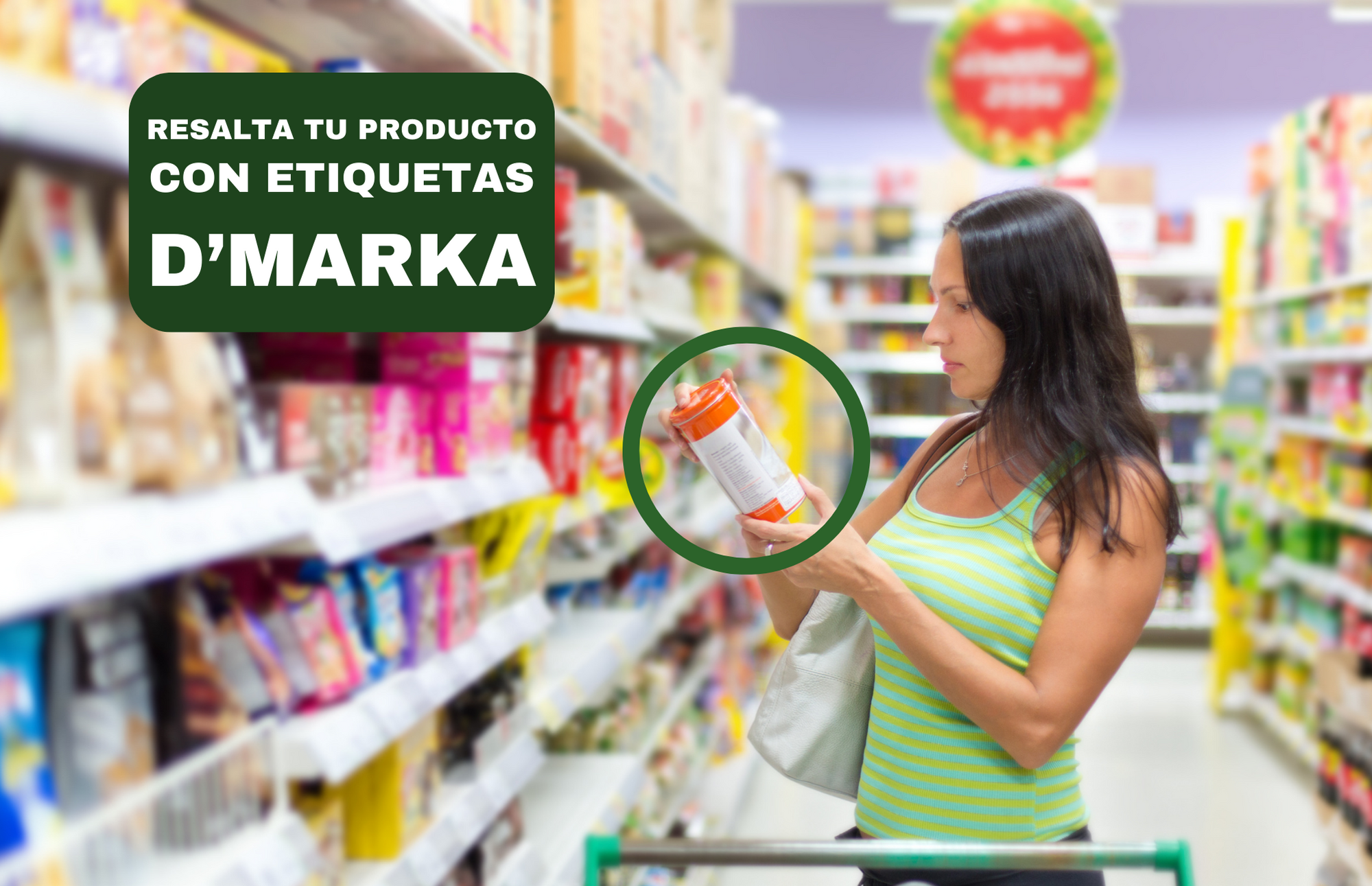 Destaca tu producto con etiquetas adhesivas