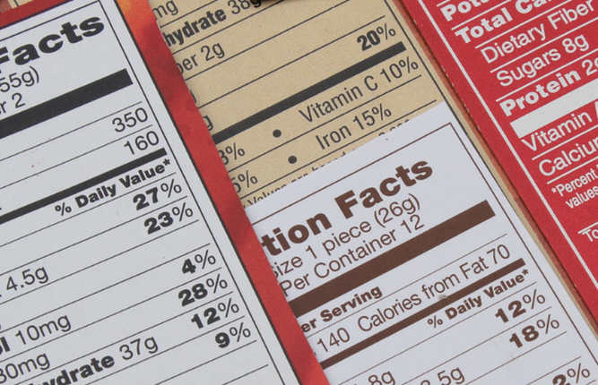 Etiquetas para alimentos